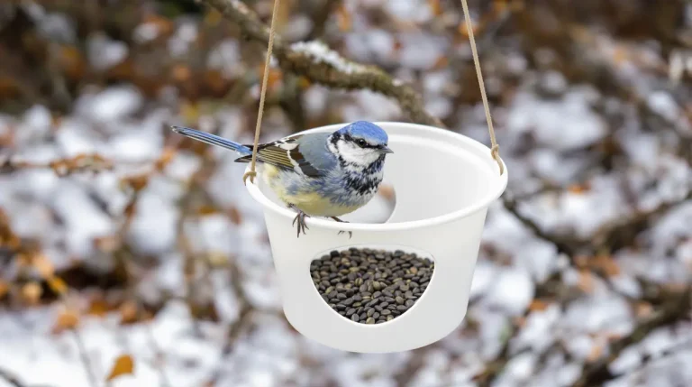 Ne jetez plus ce pot en plastique : les oiseaux en raffolent en hiver !